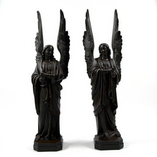 Cathedral Angels Statue - 89-inch — Iron finish