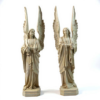 Cathedral Angels Statue - 89-inch — Museum Terracotta finish