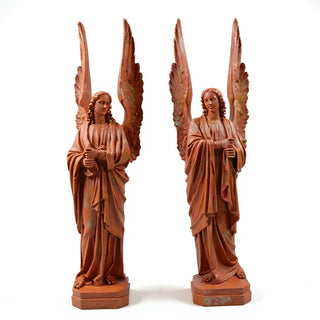 Cathedral Angels Statue - 89-inch — Metro finish