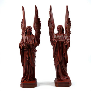 Cathedral Angels Statue - 89-inch — Rust finish
