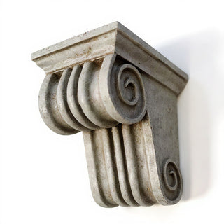 Scroll Drapery Bracket Wall Bracket - 6-inch — Antique Stone finish