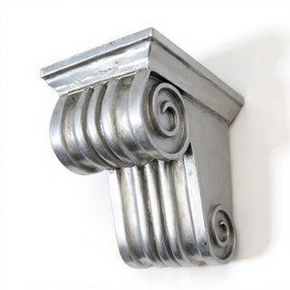 Scroll Drapery Bracket Wall Bracket - 6-inch — Silver finish