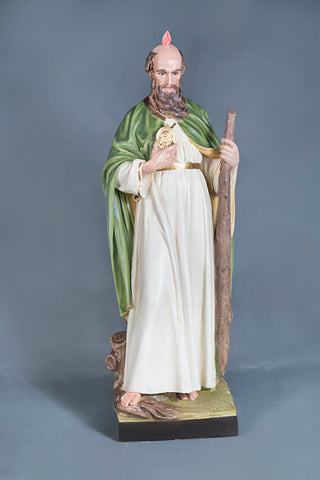 Saint Jude Statue - 38-inch - Realistic Color - Hand-Painted