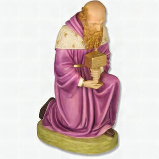 King Gold Offering 28 Nativity Statue - 28-inch - Realistic Color - Hand-Painted