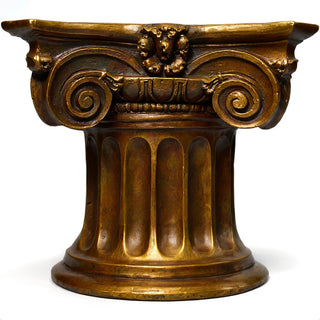 Colossal Ionic Table Base — Bronze finish