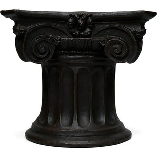 Colossal Ionic Table Base — Iron finish