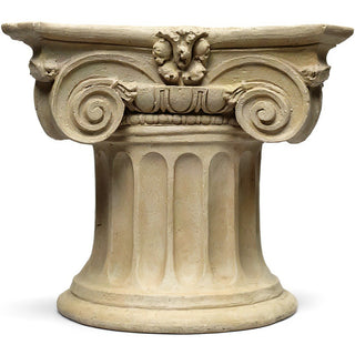 Colossal Ionic Table Base — Museum Terracotta finish
