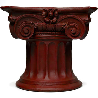 Colossal Ionic Table Base — Rust finish