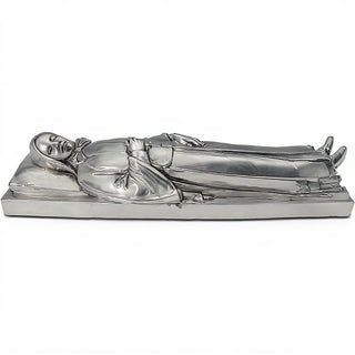 Saint Frances Xavier Cabrini in Repose Statue — Silver finish