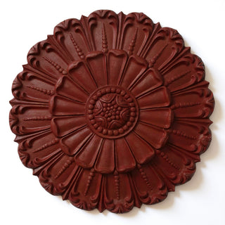 Tulip Medallion Wall Plaque — Rust finish