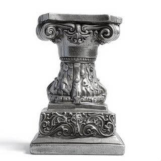 Cherub Pedestal - 14-inch — Antique Silver finish