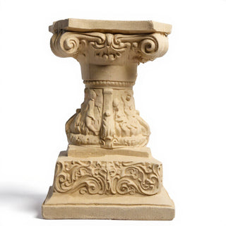Cherub Pedestal - 14-inch — Dusted Sand finish