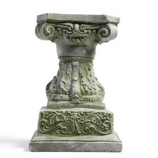 Cherub Pedestal - 14-inch — Mossy Green finish