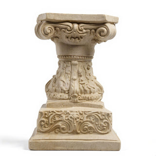 Cherub Pedestal - 14-inch — Museum Terracotta finish