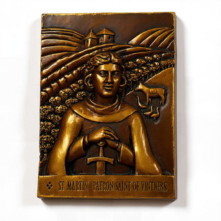 Saint Martin of Tours Wall Plaque — Bronze finish