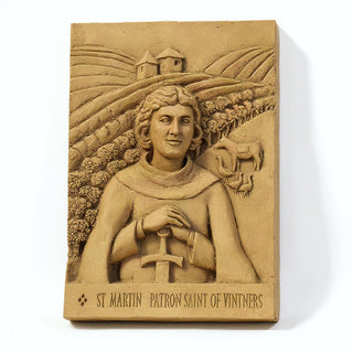 Saint Martin of Tours Wall Plaque — Dusted Sand finish