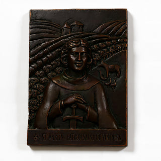 Saint Martin of Tours Wall Plaque — Iron finish