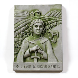 Saint Martin of Tours Wall Plaque — Mossy Green finish
