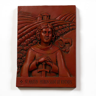 Saint Martin of Tours Wall Plaque — Rust finish