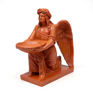 Angel with Dish Statue - 19-inch — Metro finish