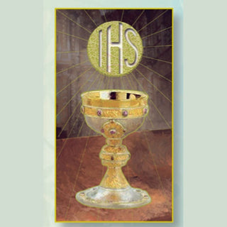 100-Pack - Chalice Fist Communion Card
