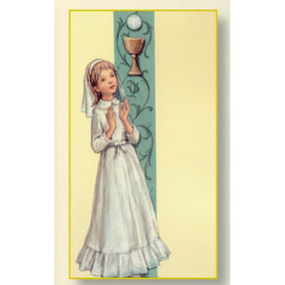 100-Pack - First Communion Girl Card