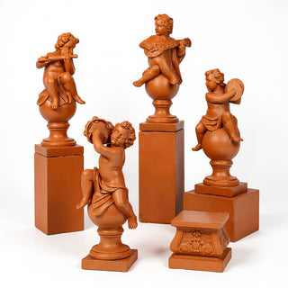 Four Musical Cherubs Statue - 39-inch — Metro finish