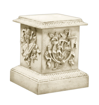 Decorative Horn Pedestal Statue - 23-inch