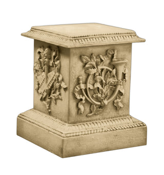 Decorative Horn Pedestal Statue - 23-inch