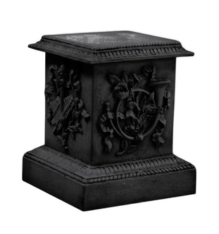 Decorative Horn Pedestal Statue - 23-inch