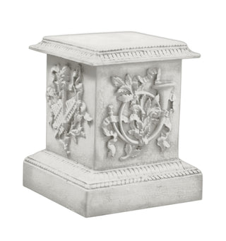 Decorative Horn Pedestal Statue - 23-inch