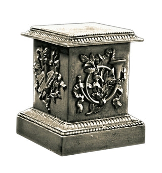 Decorative Horn Pedestal Statue - 23-inch
