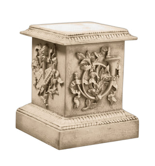 Decorative Horn Pedestal Statue - 23-inch