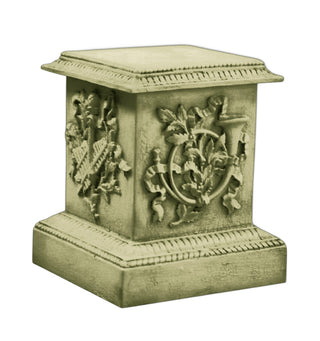 Decorative Horn Pedestal Statue - 23-inch