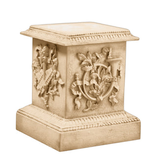 Decorative Horn Pedestal Statue - 23-inch