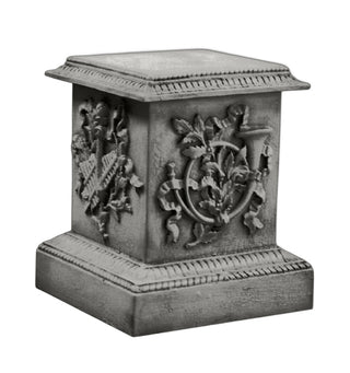 Decorative Horn Pedestal Statue - 23-inch