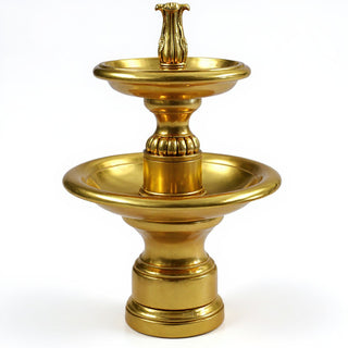 Balustrade Two Tier Fountain - 56-inch — Deep Gold finish