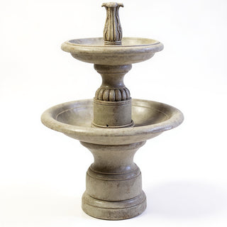 Balustrade Two Tier Fountain - 56-inch — Gothic Stone finish