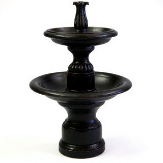 Balustrade Two Tier Fountain - 56-inch — Iron finish
