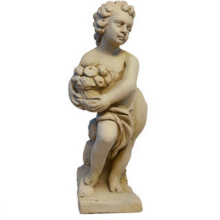 Summer Season Cherub Statue - 24-inch — Museum Terracotta finish