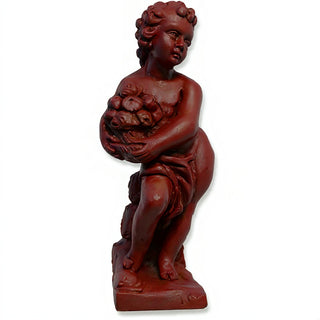 Summer Season Cherub Statue - 24-inch — Rust finish