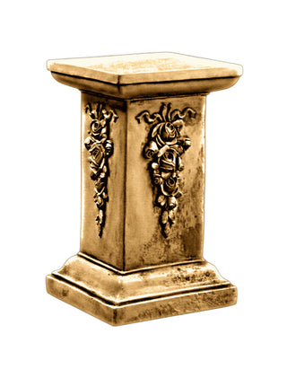Decorative Square Pedestal Statue - 30-inch