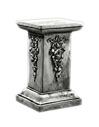 Decorative Square Pedestal Statue - 30-inch