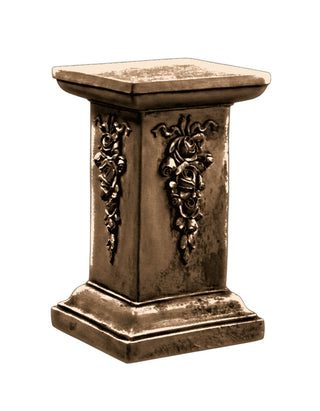 Decorative Square Pedestal Statue - 30-inch