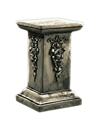 Decorative Square Pedestal Statue - 30-inch