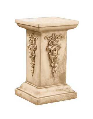 Decorative Square Pedestal Statue - 30-inch