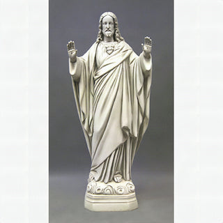 Christ Blessing Statue - 26-inch - Realistic Color - Hand-Painted