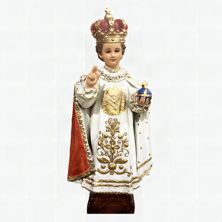 Infant Of Prague Statue - 24-inch - Realistic Color - Hand-Painted