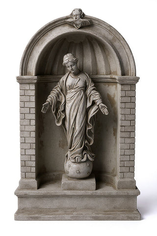 Med.Shrine For 24" Grotto Stat Statue - 38-inch