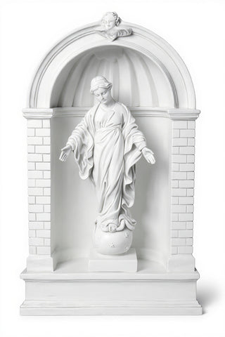 Med.Shrine For 24" Grotto Stat Statue - 38-inch
